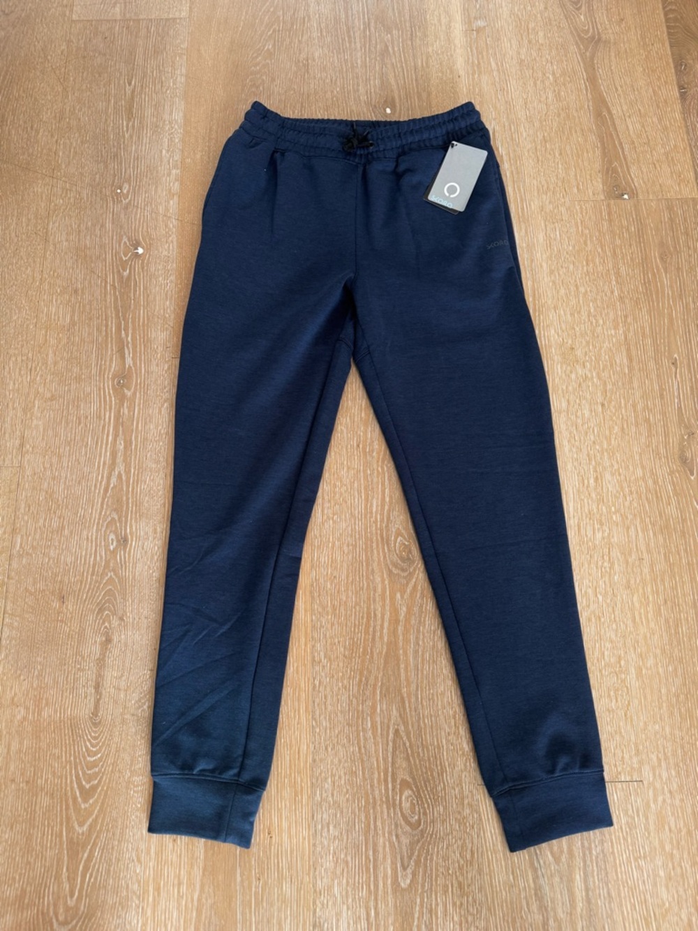 Skora Men's Sweatpants Lightweight Joggers in Blue Cove Heather